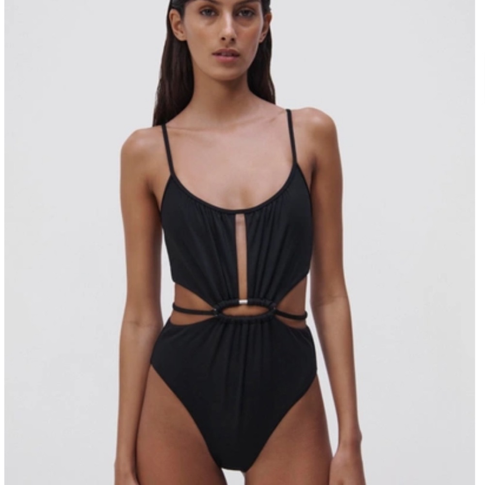 Black Jonathan Simkhai Swim one piece